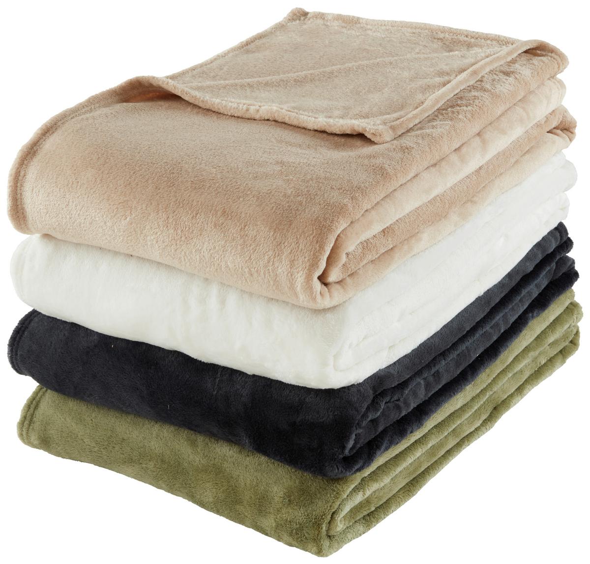 Pătură pufoasă Michael XXL - bej, textil (220/240cm) - Modern Living