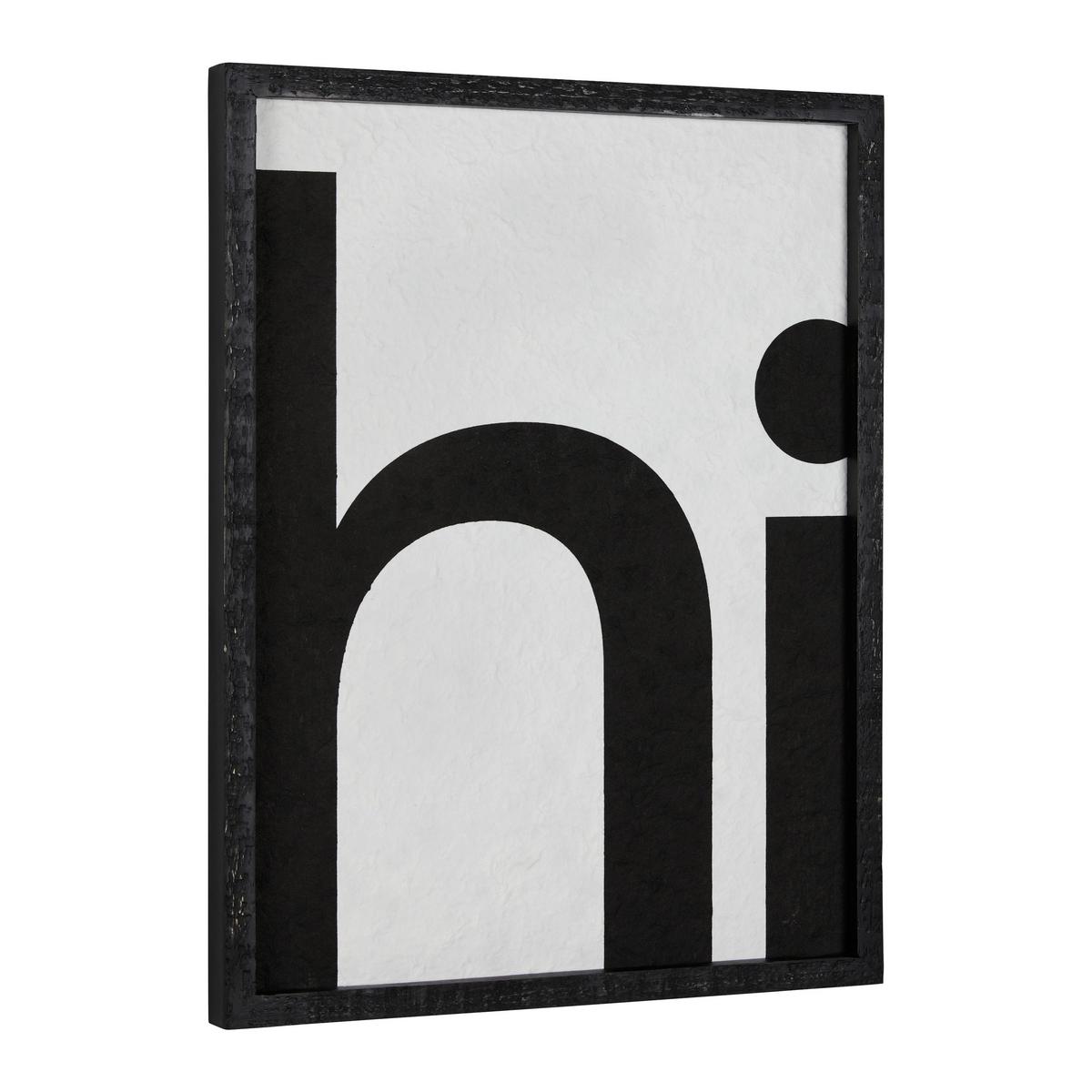 OBRAZ ILA - czarny, Modern, materiał drewnopochodny/drewno (35/45/2,5cm) - Bessagi Home