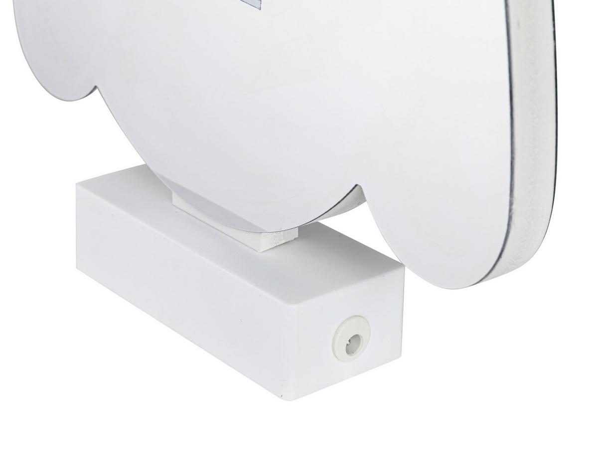 Led Svjetiljka Dekorativna Frani - bijela/boje kroma, Moderno, plastika (22,9/4,6/25,3cm) - Mömax