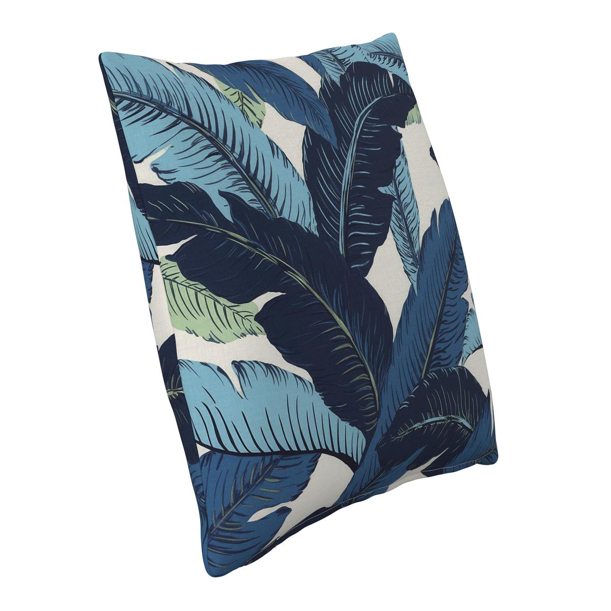 Outdoorkissen Luisa Blau/Weiß ca. 45x45 cm - Blau/Weiß, MODERN, Textil (45/45/10cm) - Bessagi Garden