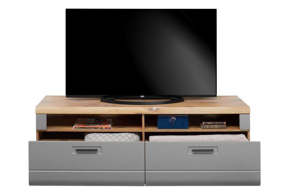 Tv-element Auris, Barva Hrasta, Siva - barve hrasta, Moderno, umetna masa/leseni material (163,2/49,5/49,6cm) - Mömax