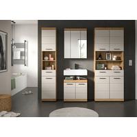 Badezimmer Scout 4-tlg. ca. 171 cm Kaschmir - Kaschmir/Schwarz, MODERN, Holzwerkstoff/Kunststoff (171cm) - MID.YOU