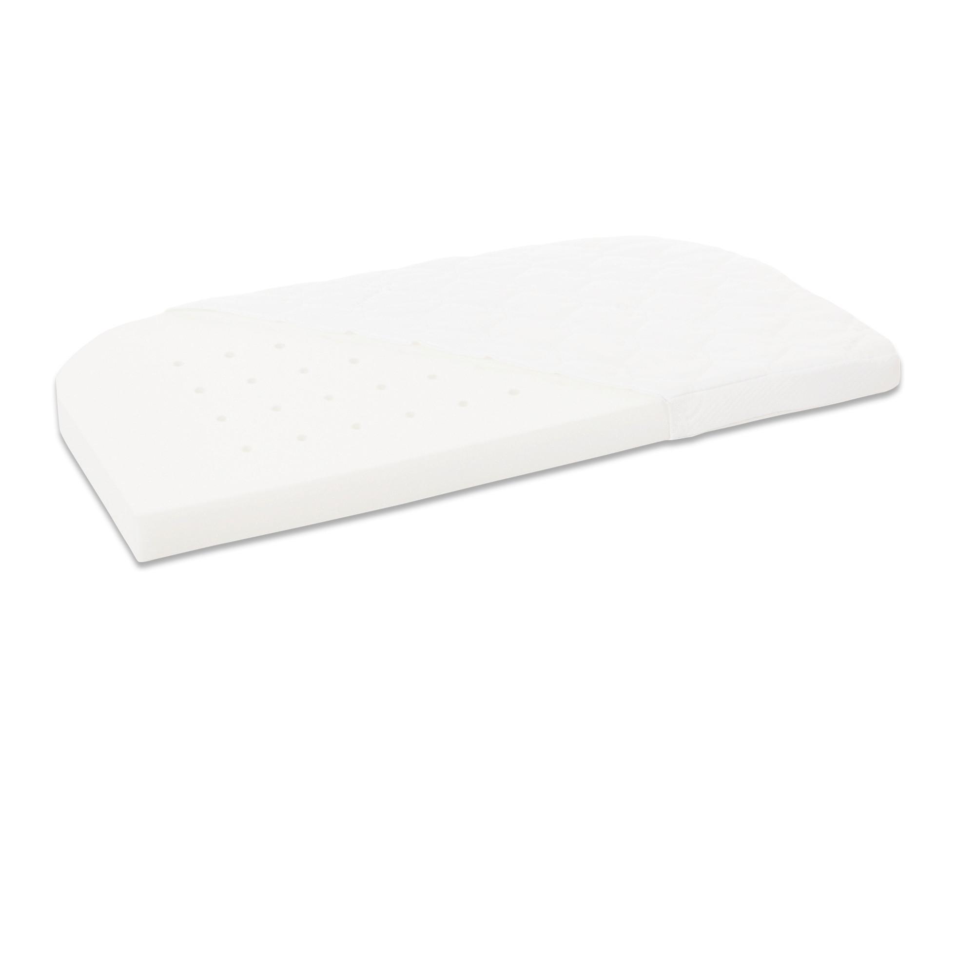 MATERAC DO ŁÓŻKA DOSTAWNEGO 100537 - biały, Basics, tkanina (81/41,5cm) - Babybay
