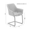 SVIKTSTOL PRIA - grön/svart, Modern, metall/trä (61/85/62cm) - Bessagi Home