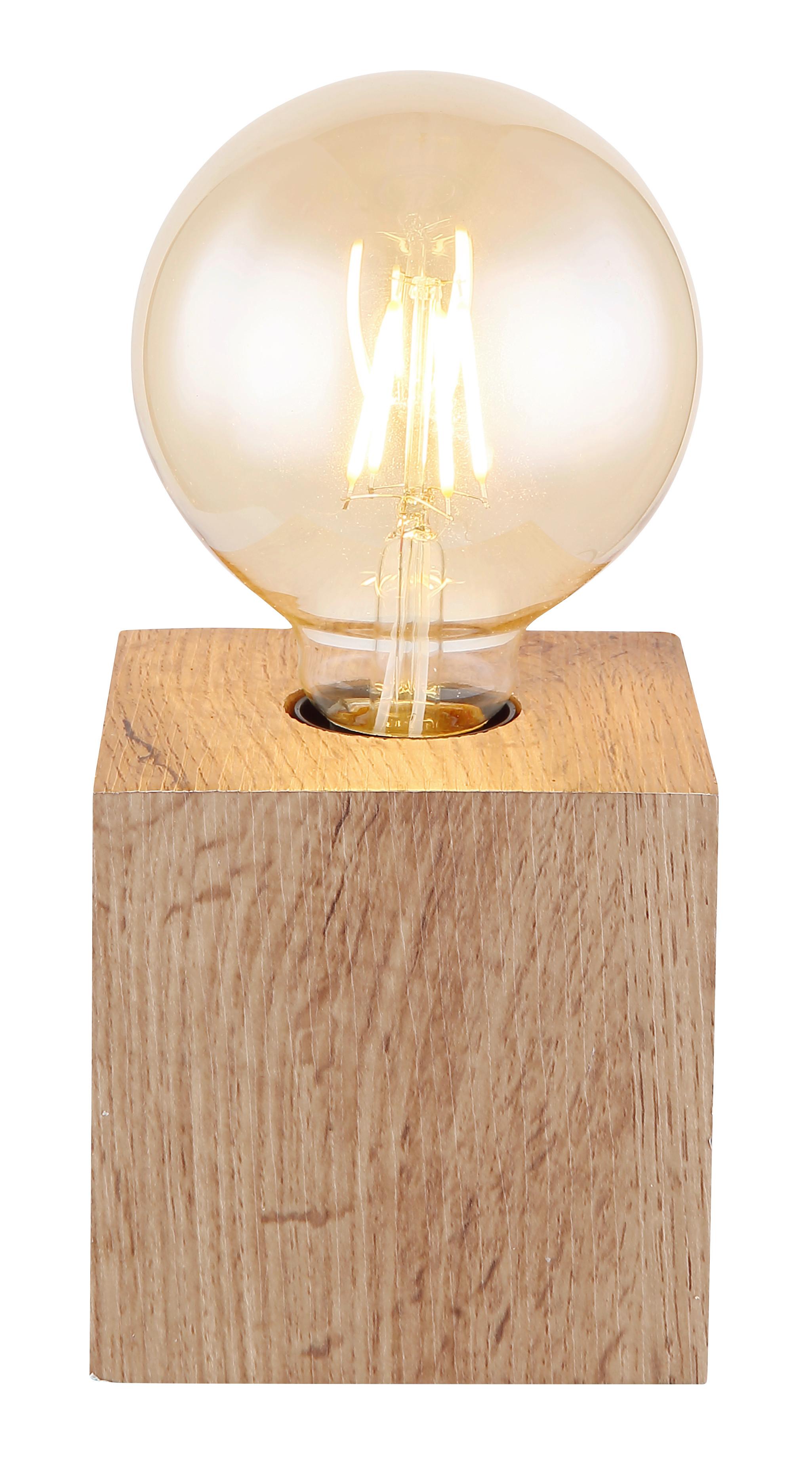 Tischleuchte Erna Dunkelbraun max. 60 Watt - ROMANTIK / LANDHAUS (10/10/10cm) - Globo