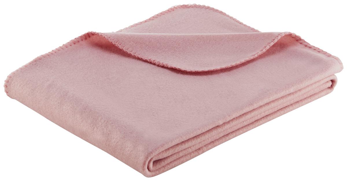 Pătură fleece Bea, cca. 130x160cm - roz, textil (130/160cm) - Best Price