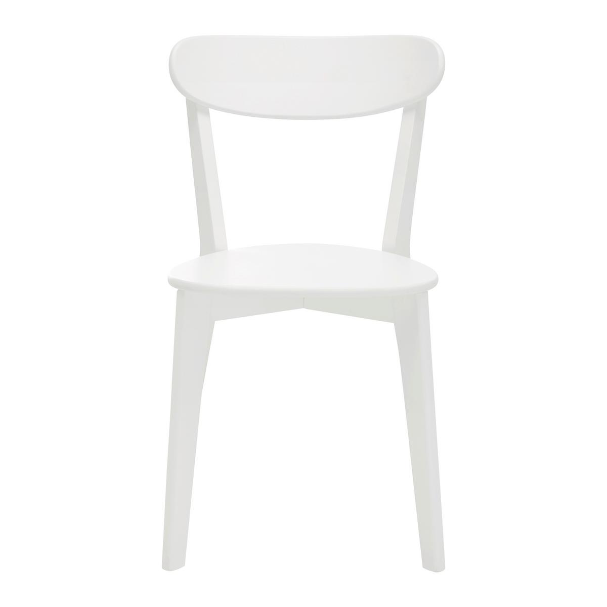 ZESTAW KRZESEŁ LORCA - biały, Modern, drewno (45/79/52cm) - Bessagi Home