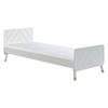 Bett Billy ca. 90x200 cm Satin Weiß - Weiß, KONVENTIONELL, Holzwerkstoff (90/200cm) - MID.YOU