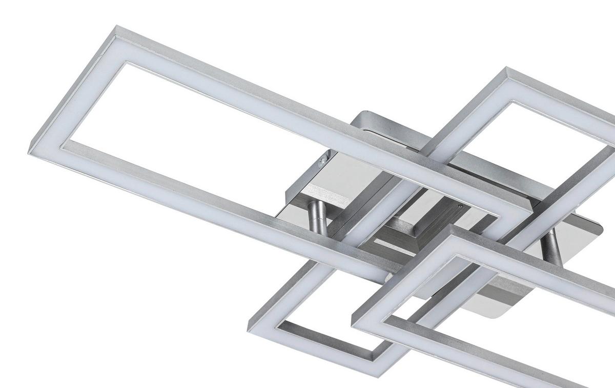 Stropna Led-svetilka Omie - barve kroma/srebrne barve, Moderno, kovina/umetna masa (63,5/34/8cm) - Mömax