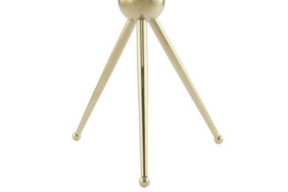 BEISTELLTISCH LCUHL-GLD - Goldfarben, Modern, Glas/Metall (46/46/52cm) - Kayoom