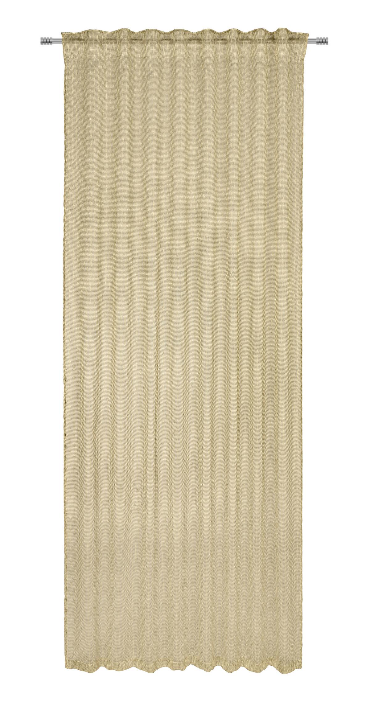 Fertigvorhang Holly Goldfarben ca. 135x245cm - Goldfarben, Romantik / Landhaus, Textil (135/245cm) - Modern Living