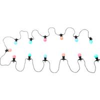 Lichterkette Nirvana in Schwarz max. 0,03 Watt - Opal/Schwarz, Design, Kunststoff (1250/5/11,3cm) - Globo