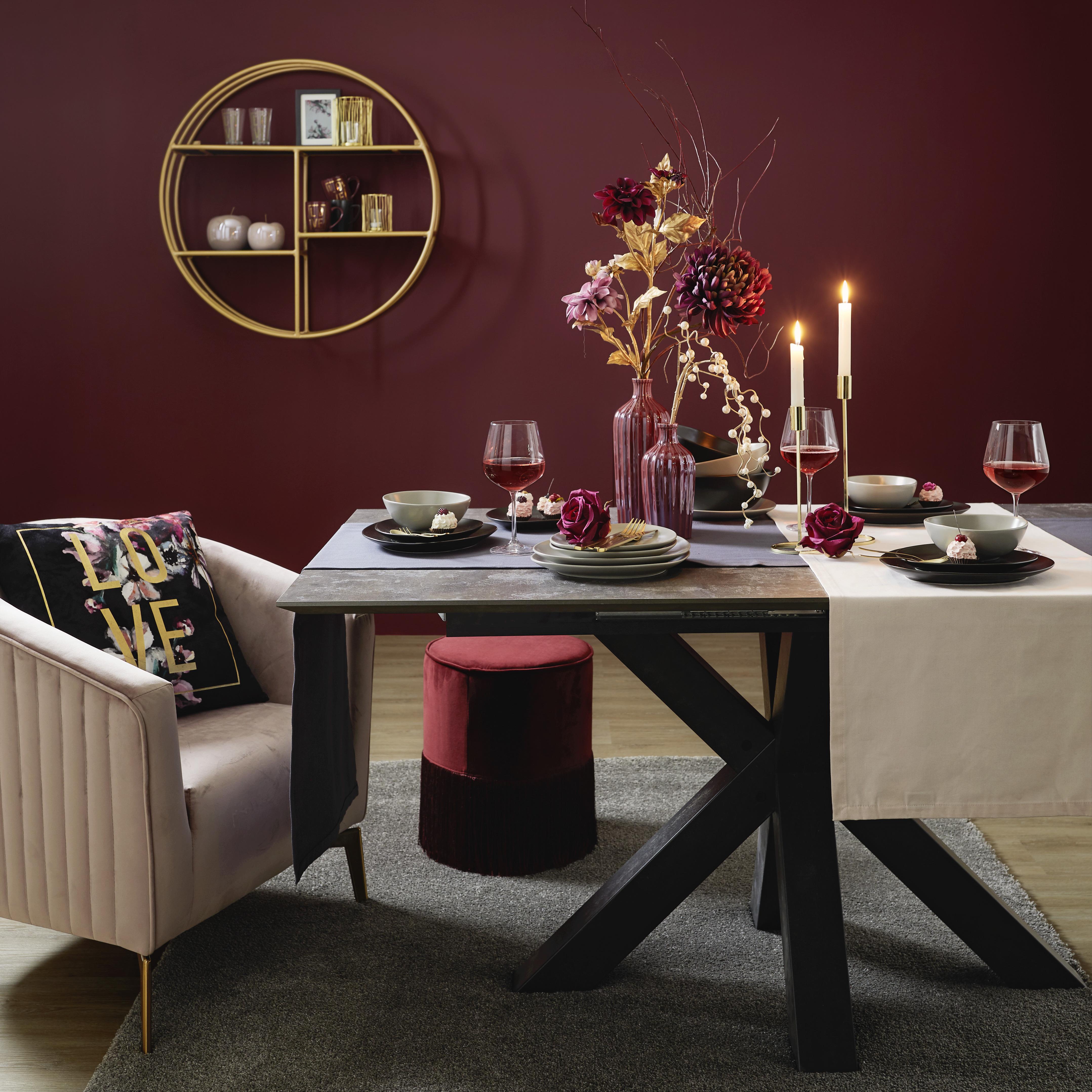 Traversă de masă Steffi - roz antic, textil (45/150cm) - Modern Living