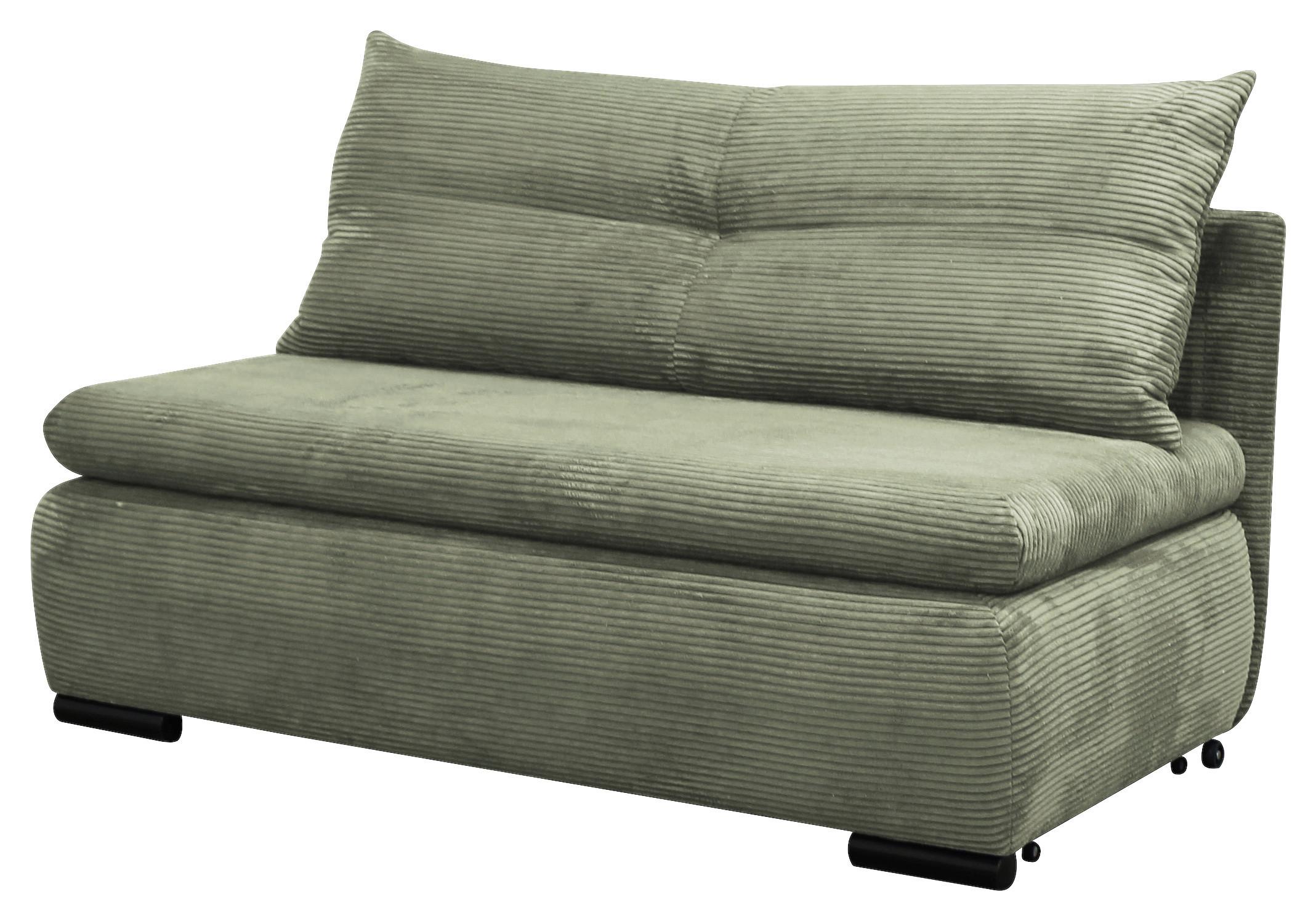 Kanapéágy Jolie - fekete/zöld, Modern, műanyag/textil (150/92/85cm)