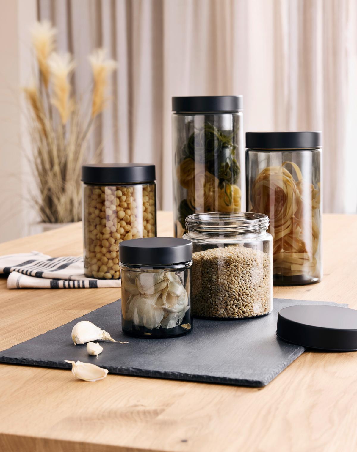 Posuda Za Zalihe Magnus Black 0,3l - siva/crna, Moderno, metal/plastika (8.5/8.5/10.5cm) - Mömax