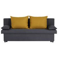 Kanapéágy Neo - sárga/sötétszürke, Basics, műanyag/karton (192/82/82cm) - Based