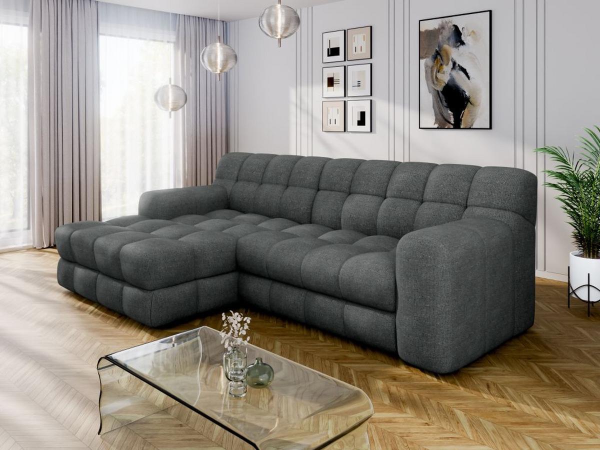 Kutna Garnitura Karl - crna/antracit, Moderno, tekstil/plastika (169/287cm) - Modern Living