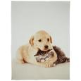 Decke Animal In Versch. Designs - Beige/Braun, Textil (150/200cm)