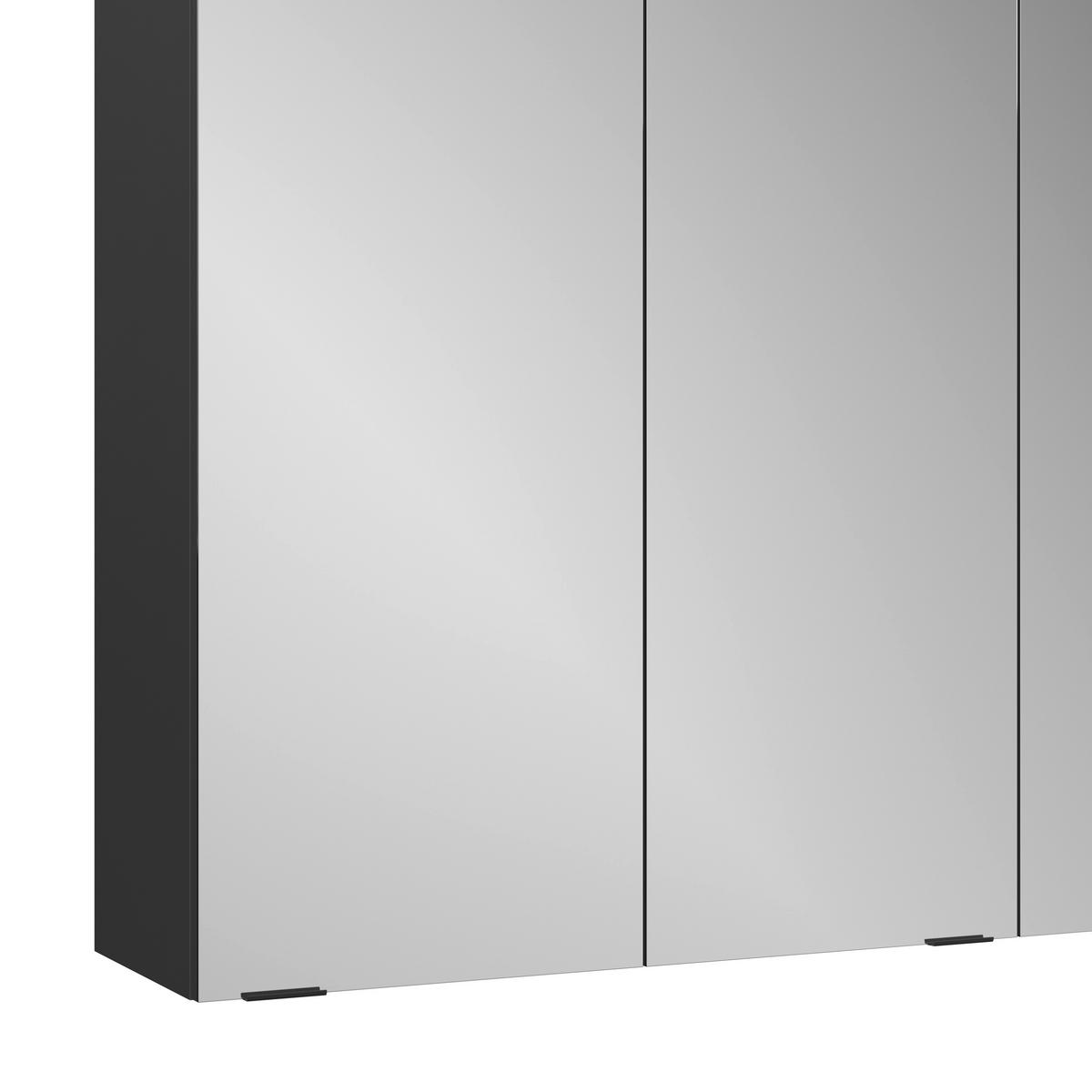 Omara Z Ogledalom Cotia Cotll 3 - črna/antracit, Moderno, kovina/steklo (77/73/20,4cm) - James Wood