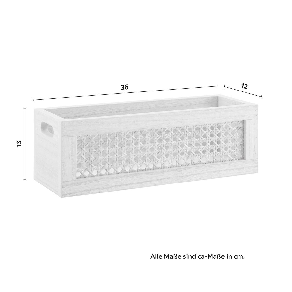 Aufbewahrungsbox Denis Hellbraun Holz - Naturfarben, MODERN, Holz/Holzwerkstoff (36/12/13cm) - Bessagi Home