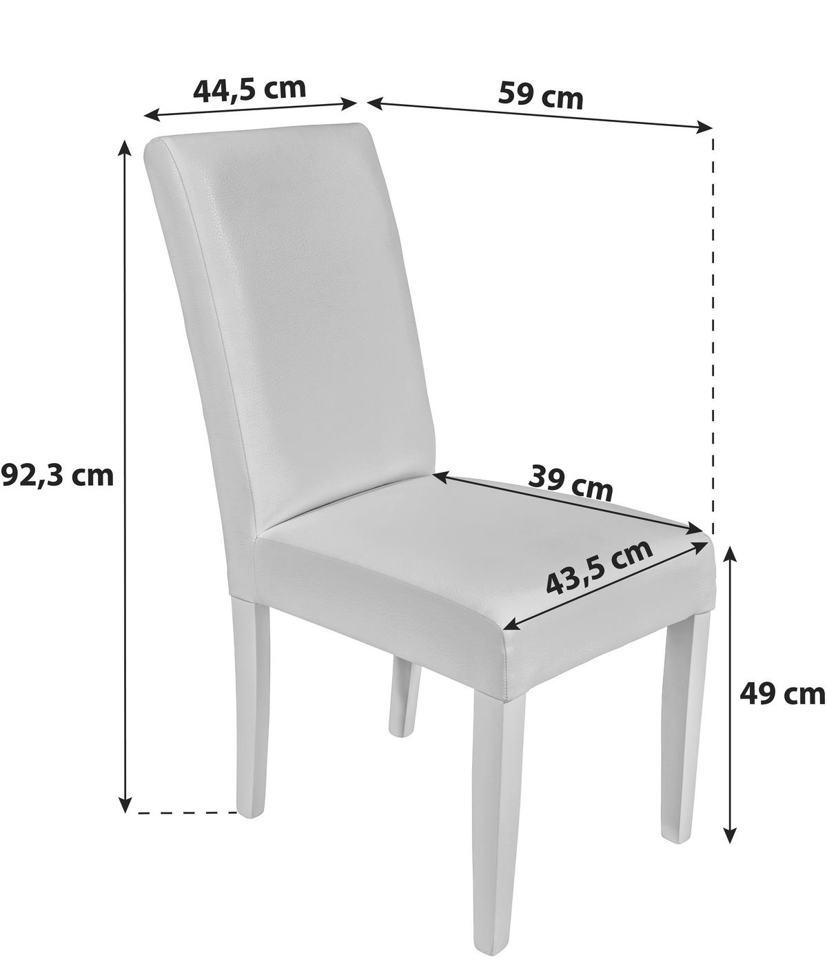 Stolica John - prirodne boje/bež, Konvencionalno, drvni materijal/tekstil (43,5/94/59cm) - Based