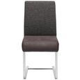 Schwingstuhl in Schwarz - Schwarz/Grau, MODERN, Textil (46/99/63cm) - Premium Living Schwingstuhl in Schwarz - Schwarz/Grau, MODERN, Textil (46/99/63cm) - Premium Living