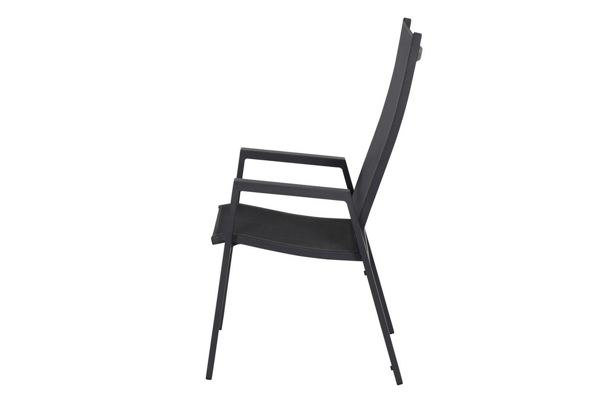 STAPELSESSEL M90919 - Anthrazit, KONVENTIONELL, Kunststoff/Metall (60/111,5/74cm) - Siena Garden