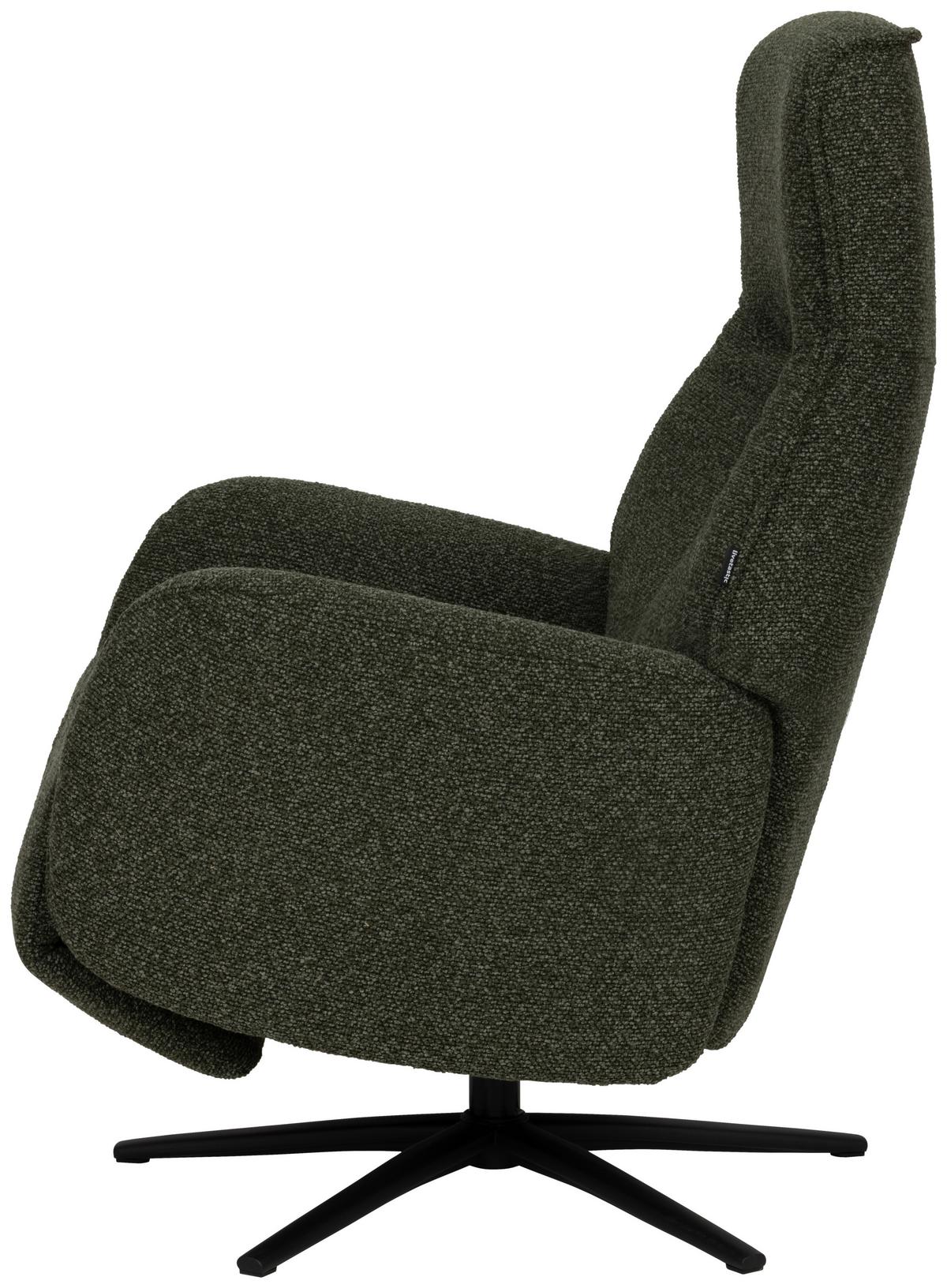 Počivalnik Snooze, Temno Zelena - črna/temno zelena, Design, kovina/tekstil (77/112/86cm) - Livetastic