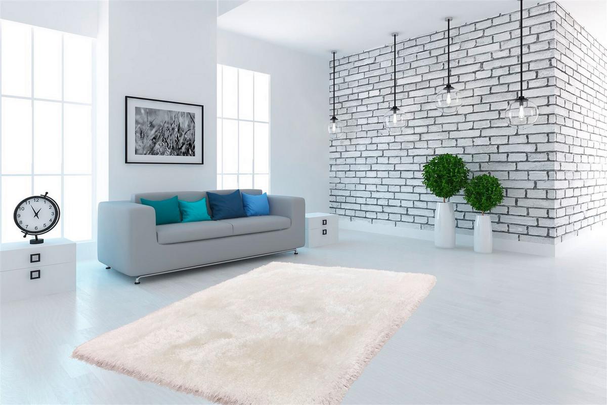 HOCHFLORTEPPICH COSY 310 WEIß - Weiss, Konventionell, Textil (120/170cm) - Kayoom