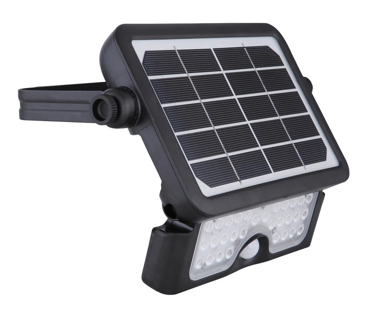 Solarna Svetilka Solar, S Sijalko - črna, Basics, umetna masa (23,2/15/3,4cm) - Globo