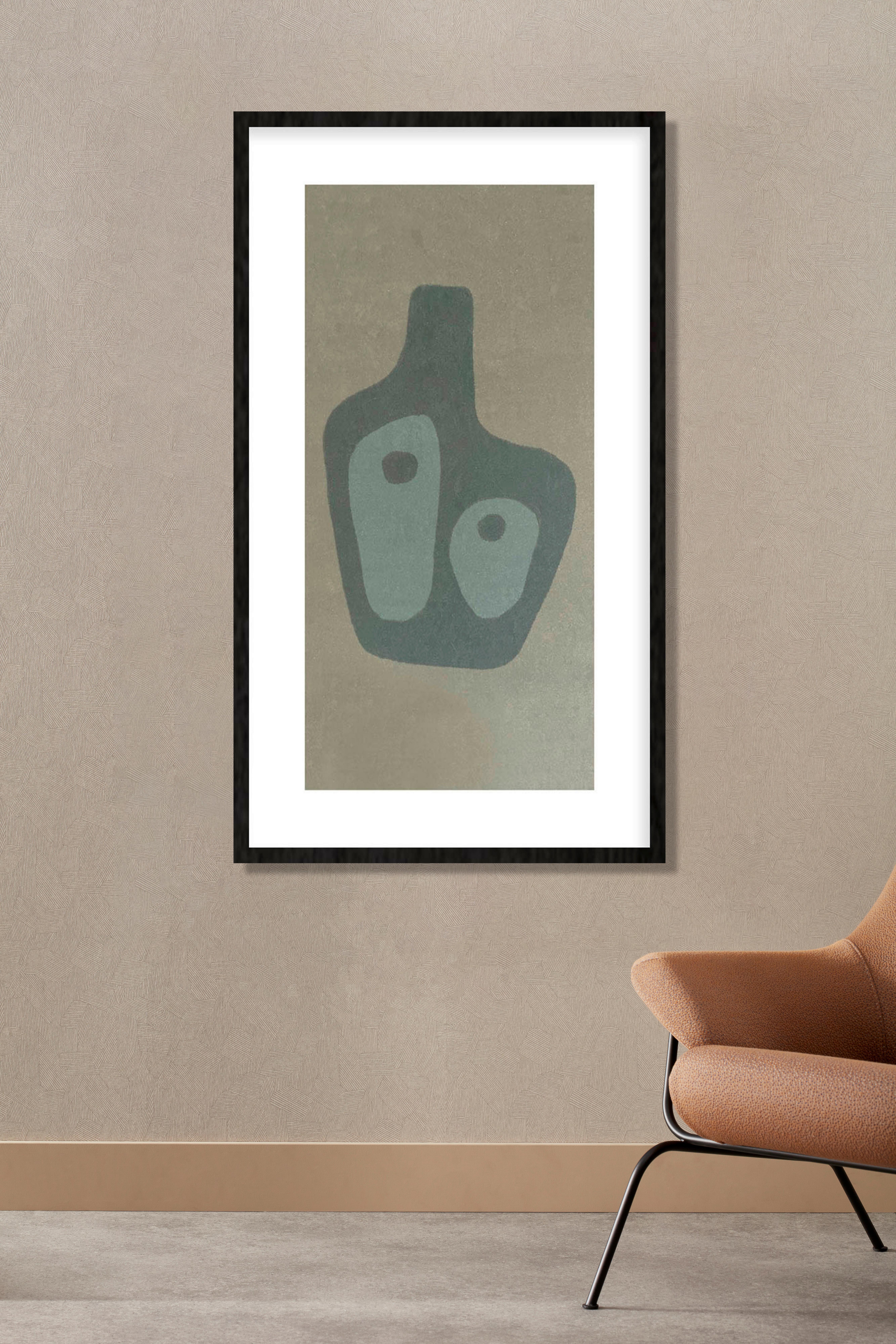 BILD FEEL-GOOD-002-70X118-FRX-FRZW - Beige/Schwarz, Basics, Holz/Kunststoff (70/118/10cm)