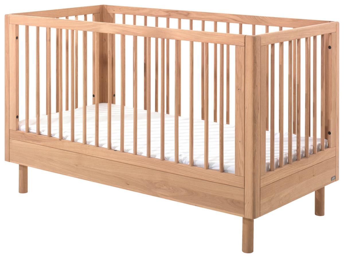 Gitterbett FORREST Naturfarben ca. 70x140 cm Echtholz Eiche - Naturfarben, MODERN, Holz (70/140cm) - Vipack