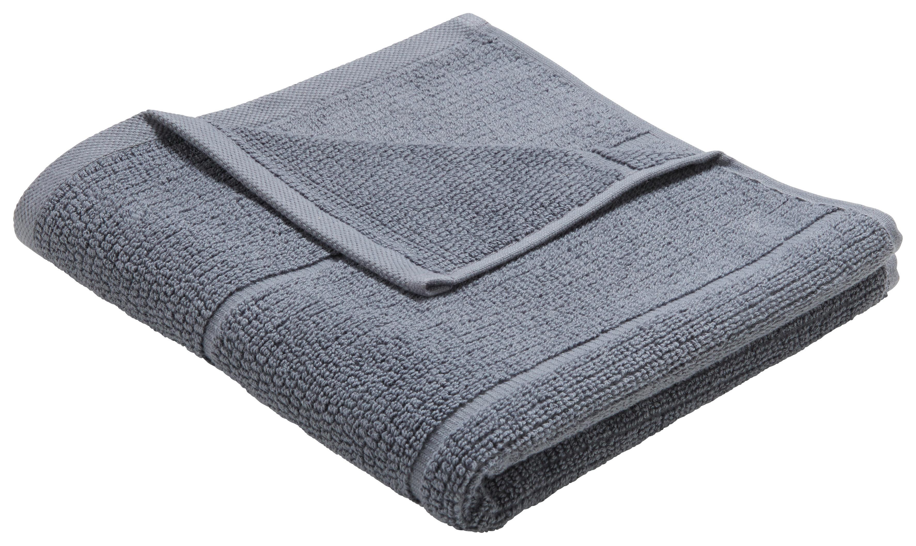 Handtuch Anna in Anthrazit ca. 50x100cm - Anthrazit, Textil (50/100cm) - Modern Living