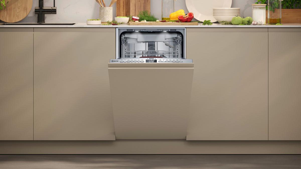 Geschirrspüler S855EMX34E Edelstahlfarben - Edelstahlfarben, MODERN, Metall (44,5/81,5/55cm) - Neff