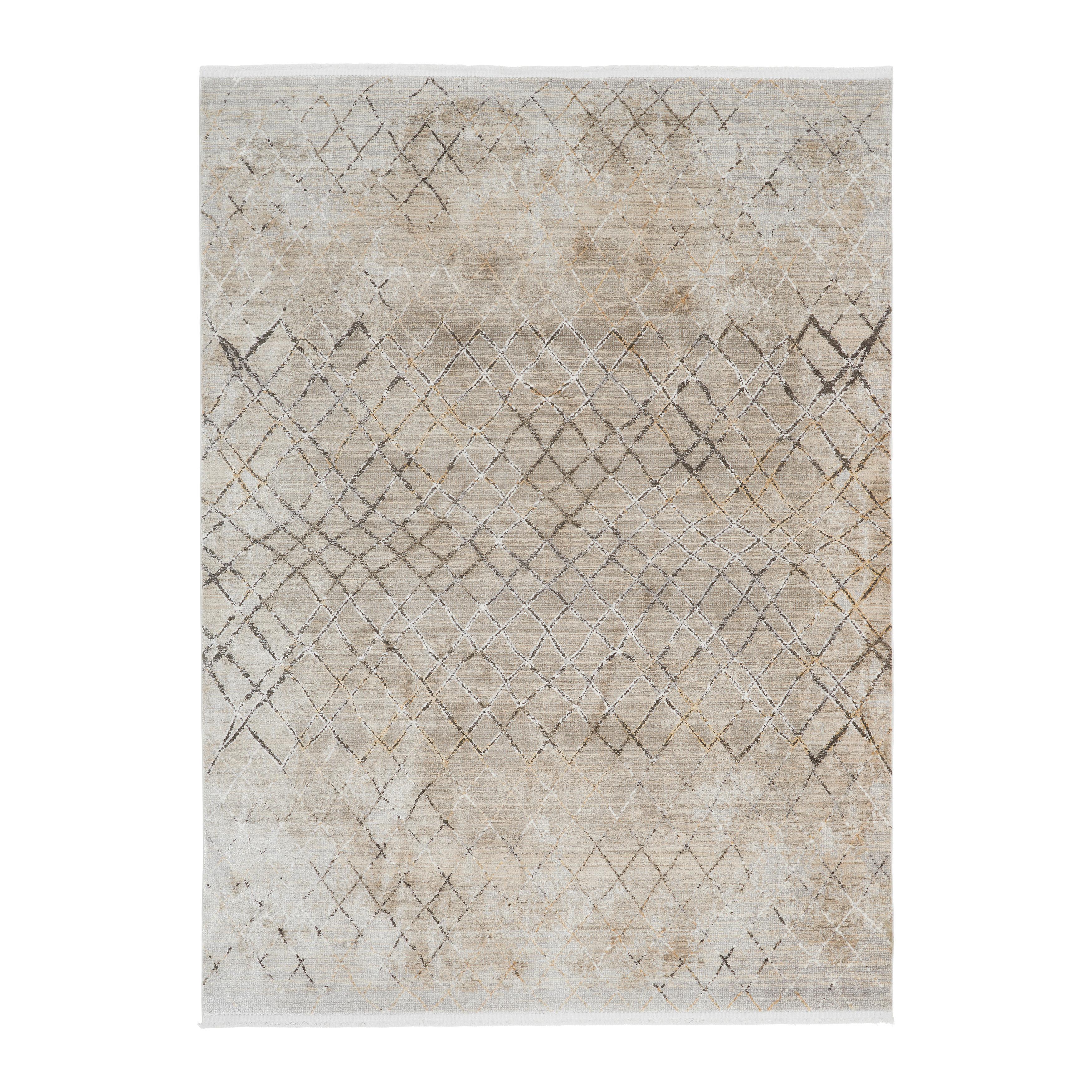 WEBTEPPICH LUC - Grau, Modern, Textil (120/180cm) - Premium Living