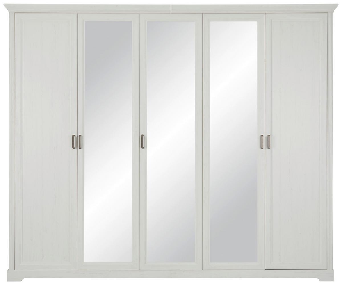 Dulap MARILOU - alb, Romantik / Landhaus, material pe bază de lemn (264/220/64cm) - Premium Living