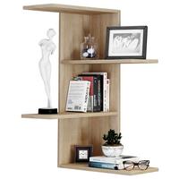 Stenski Regal Balos, Hrast - hrast sonoma, Moderno, leseni material (45/77/45cm) - MID.YOU
