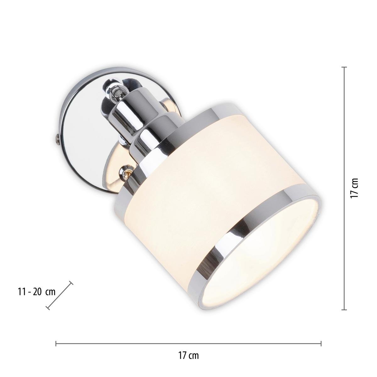 LED-Deckenleuchte Accor Chromfarben max. 25 Watt - Chromfarben, MODERN, Kunststoff/Metall (17/17/11-20cm)