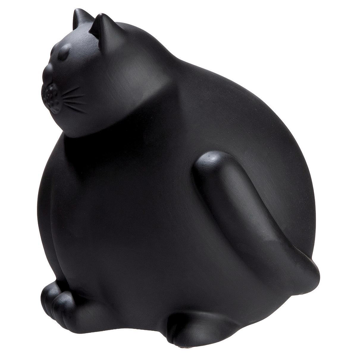 Dekokatze Molli Schwarz - Schwarz, Basics, Keramik (27/30/26cm)