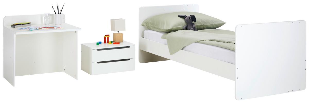 Gitterbett Kit New-M in Weiß ca. 70x140cm - Weiß, MODERN, Holz/Holzwerkstoff (204/75/95cm) - Mömax