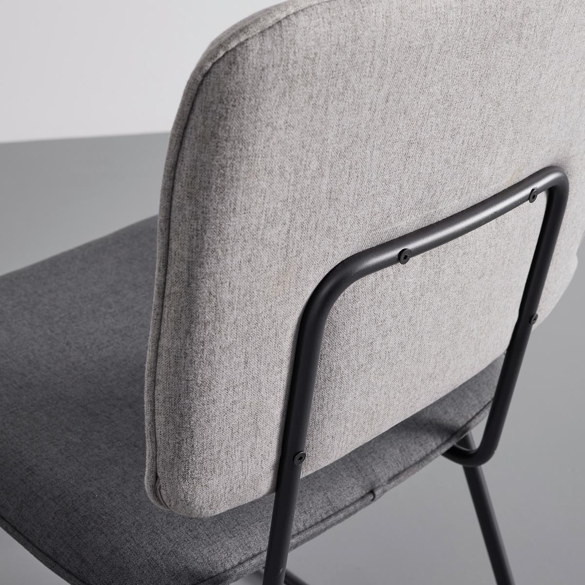 KRZESŁO AVA - jasnoszary/czarny, Modern, metal/drewno (49/85/62cm) - Bessagi Home