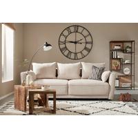 Schlafsofa in Beige - Beige/Schwarz, MODERN, Kunststoff/Textil (238/90/104cm) - Mömax