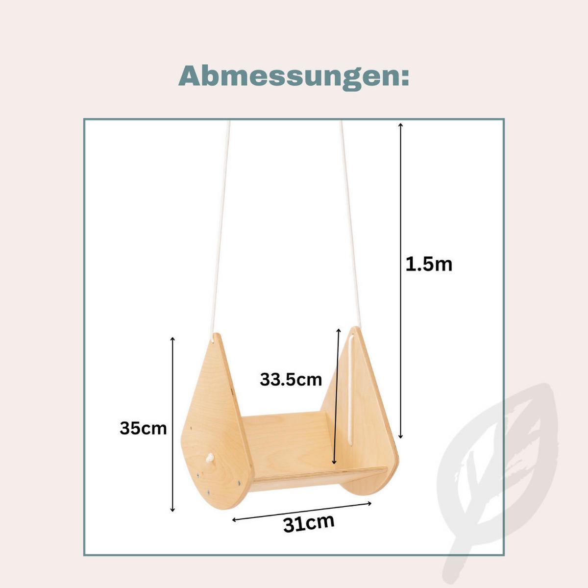 Gugalnica Cliff 3v1, Pravi Les - barve breze, Basics, les (30/35/20cm) - CLIFF
