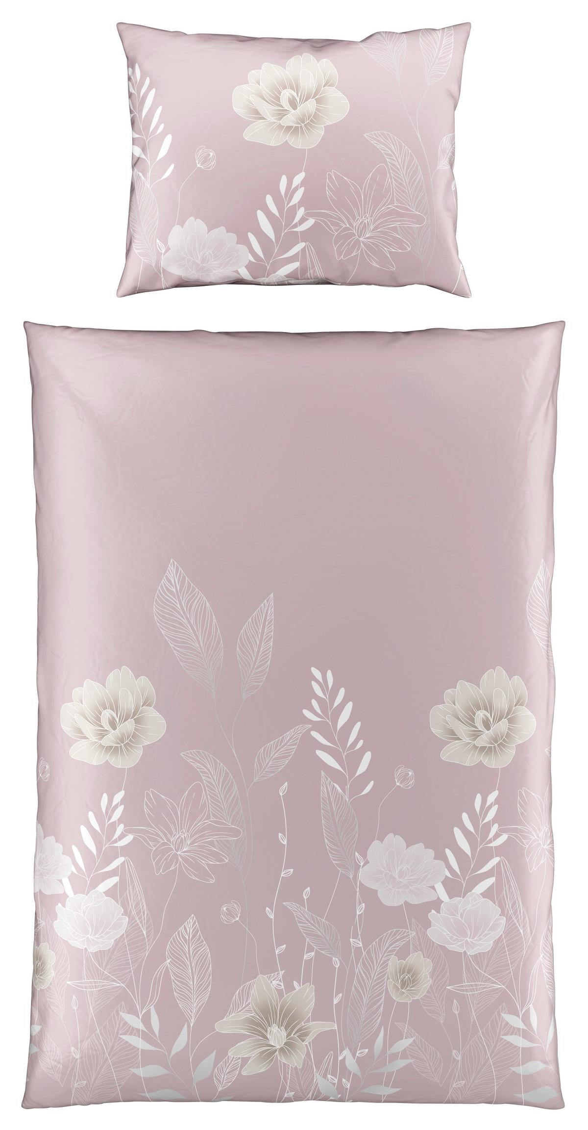 Bettwäsche Nala XL Mauve ca. 140x220cm - Mauve, ROMANTIK / LANDHAUS, Textil (140/220cm) - Modern Living