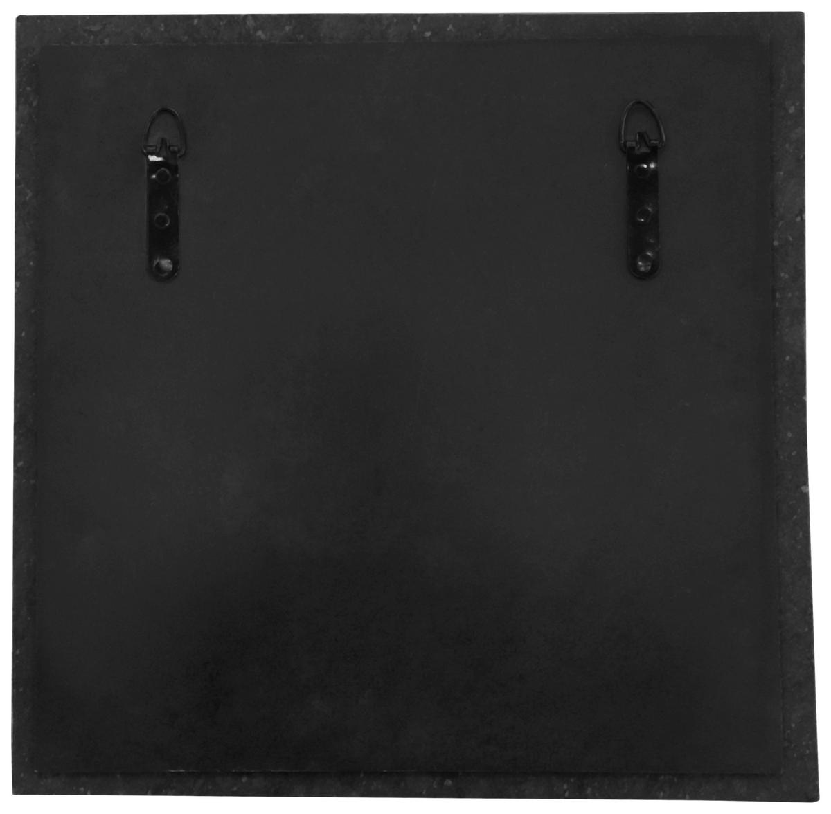 Fali Tükör Dexter 225 Schwarz - fekete/aranyszínű, Basics, faalapú anyag/kő (41/41/2cm) - Kayoom