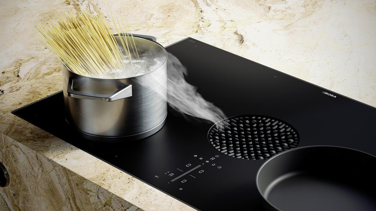 Kochfeld-Dunstabzug-Kombi PUXU2R - Schwarz, MODERN, Glas/Metall (83/51,5cm) - Bora