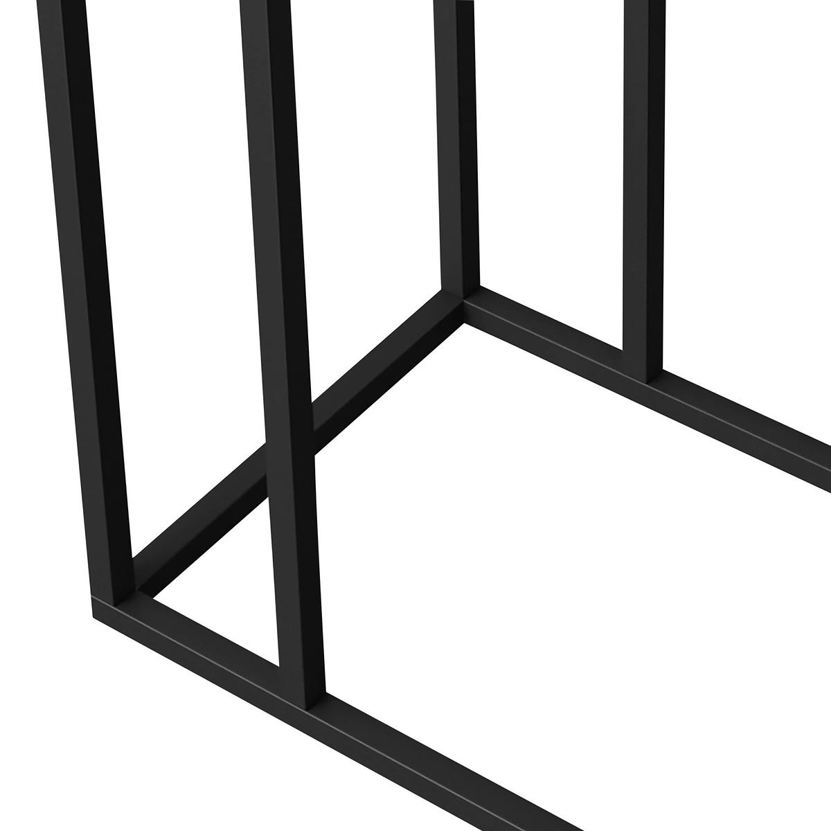 Beistelltisch Minecraft ca. 40x29x60 cm Schwarz - Schwarz, MODERN, Holzwerkstoff/Metall (40/29/60cm) - Minecraft