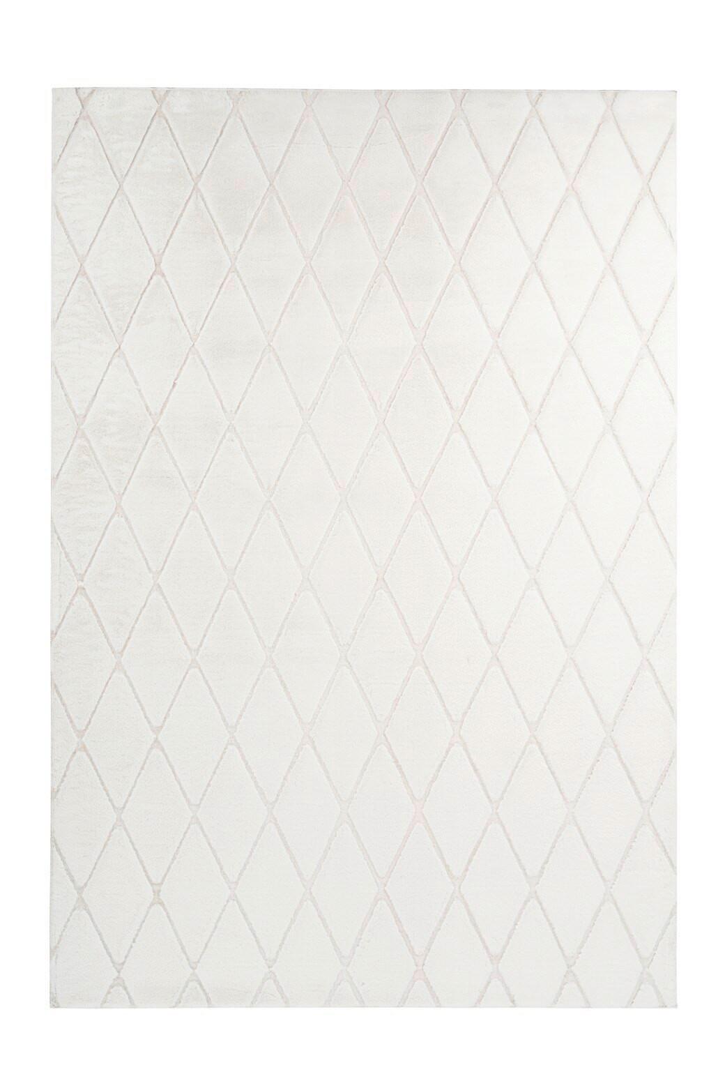 Teppich Vivica 225 Weiss / Creme - Weiss/Creme, Konventionell, Textil (160/230cm) - Kayoom