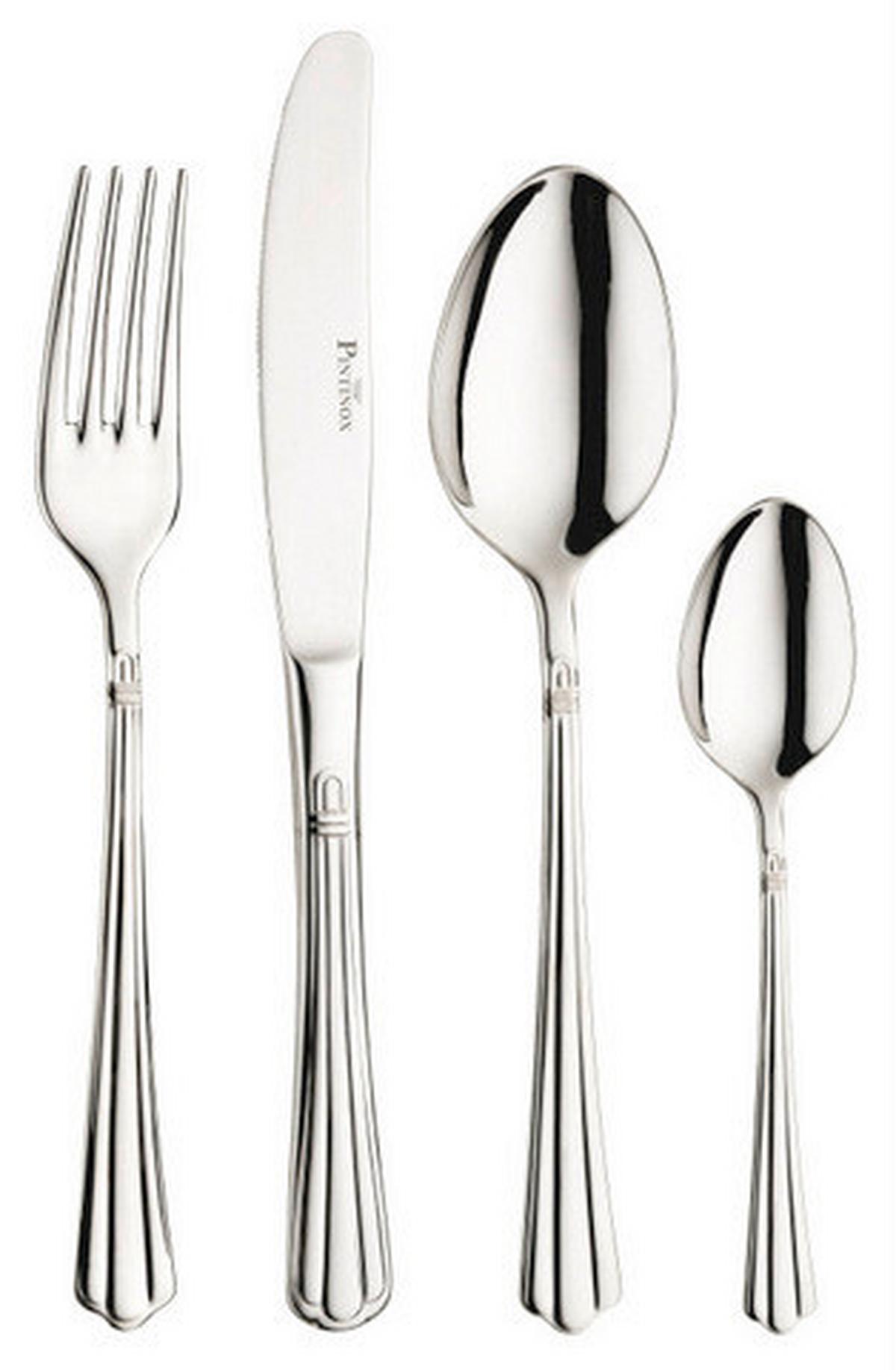 Jedilni Pribor Bernini, 24-Delni - barve nerjavečega jekla, Basics, kovina - Pintinox