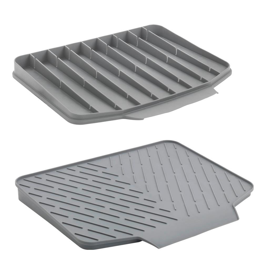 Csepegtetőtálca Gravity-Duo - szürke, műanyag (40/33cm) - Metaltex